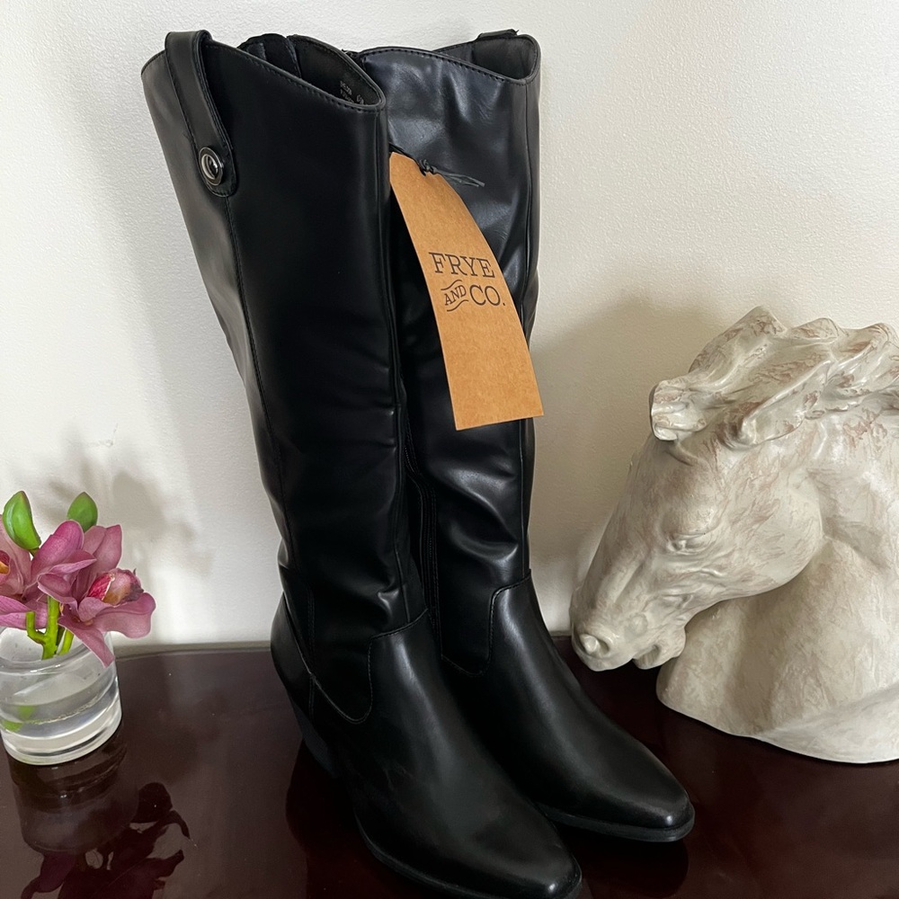 FRYE AND CO. Black Women's Heeled Knee Boots